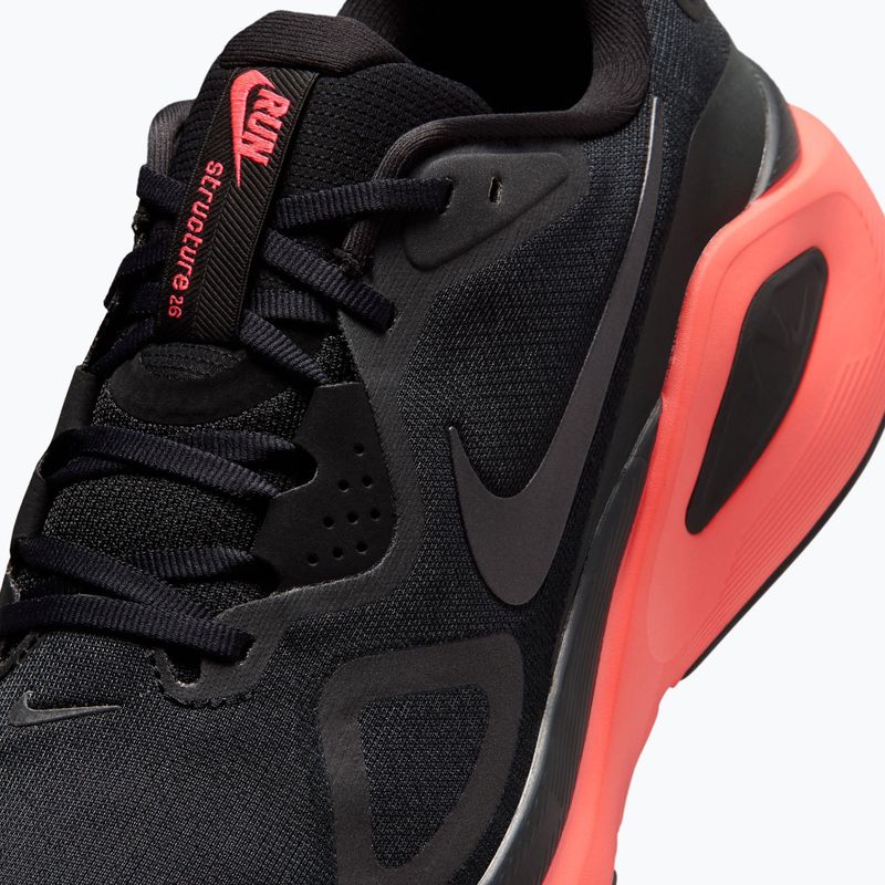 Férfi futócipők Nike Structure 26 black/bright crimson/metallic dark grey 7