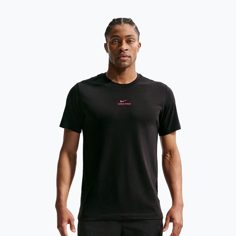 Férfi edző póló Nike Pro black/hyper pink