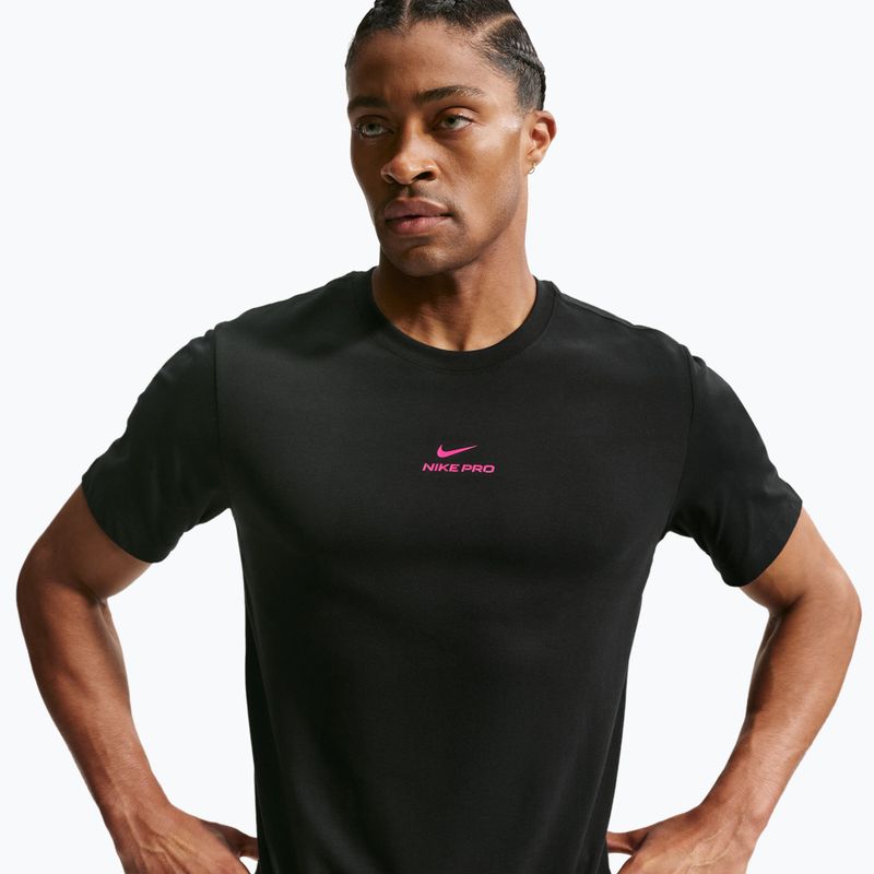 Férfi edző póló Nike Pro black/hyper pink 3