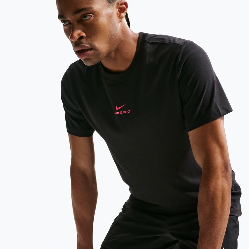 Férfi edző póló Nike Pro black/hyper pink 5