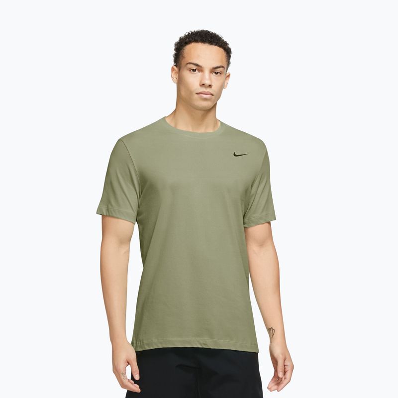 Férfi edző póló Nike Dri-FIT dusty olive/black