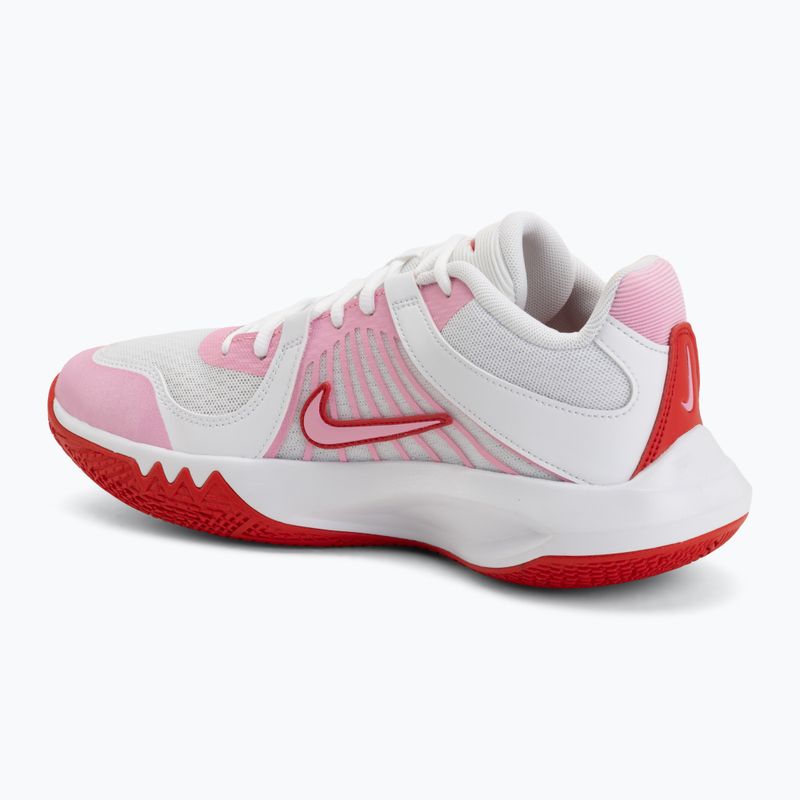 Röplabda cipő Nike Zoom Hyperspeed Court 2 white/pink rise/university red 3