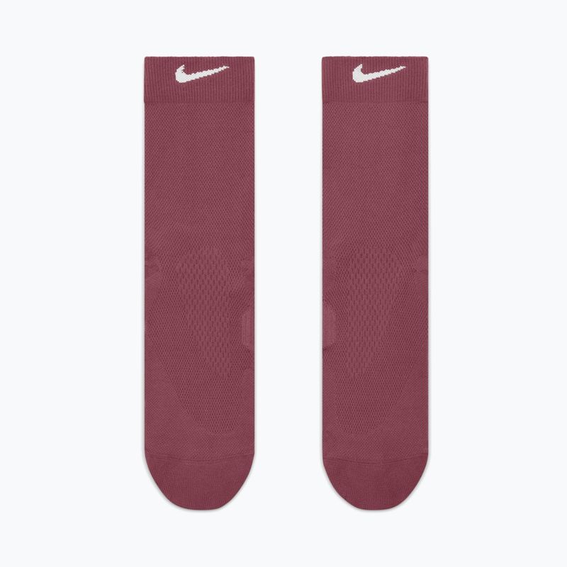 Zokni Nike Run Midweight Crew pink smoke/pink rise/white 2