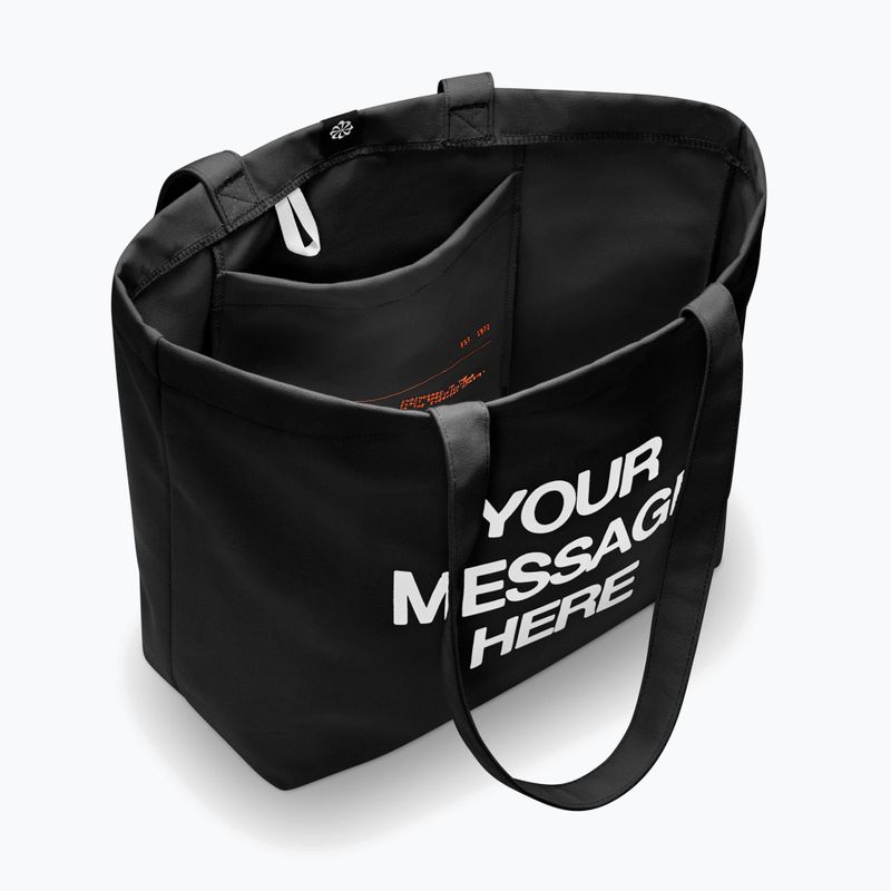 Táska Nike Heritage "Your Message Here" Tote 22 l black/white/safety orange 4