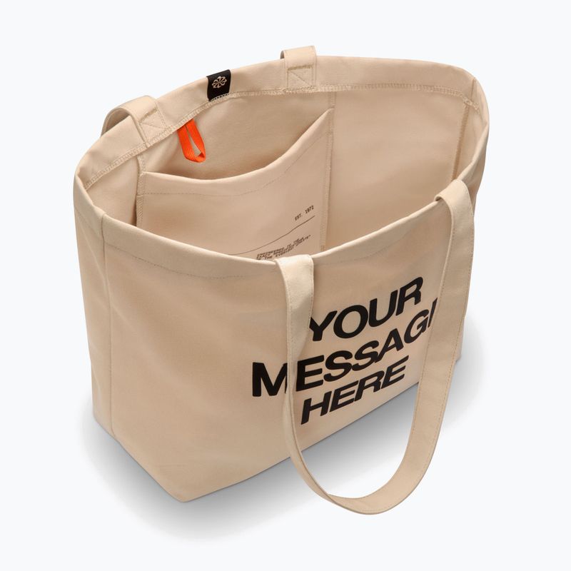 Táska Nike Heritage "Your Message Here" Tote 22 l oatmeal/safety orange/safety orange 4