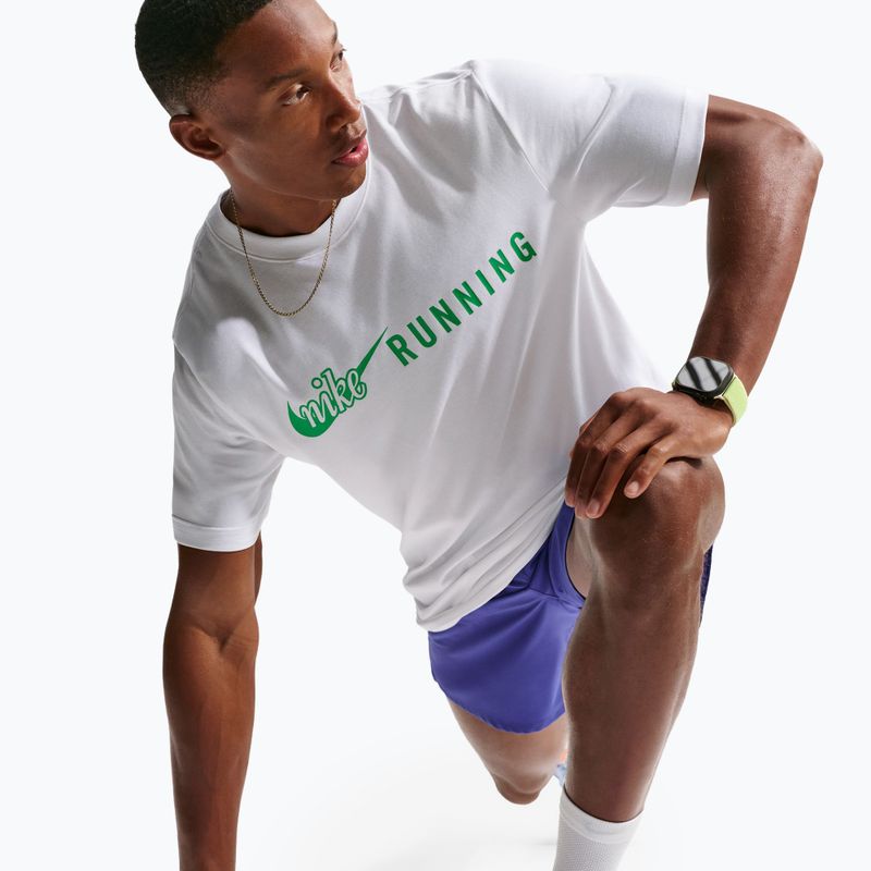 Férfi futó póló Nike Dri-Fit Running T-Shirt white/green spark 6
