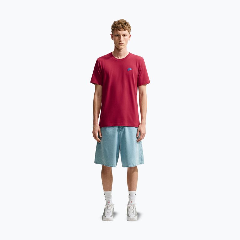 Férfi póló Nike Sportswear Club tough red/football blue 7