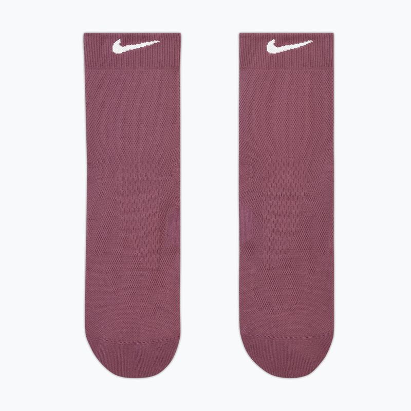 Zokni Nike Run Midweight Micro Crew pink smoke/pink rise/white 2