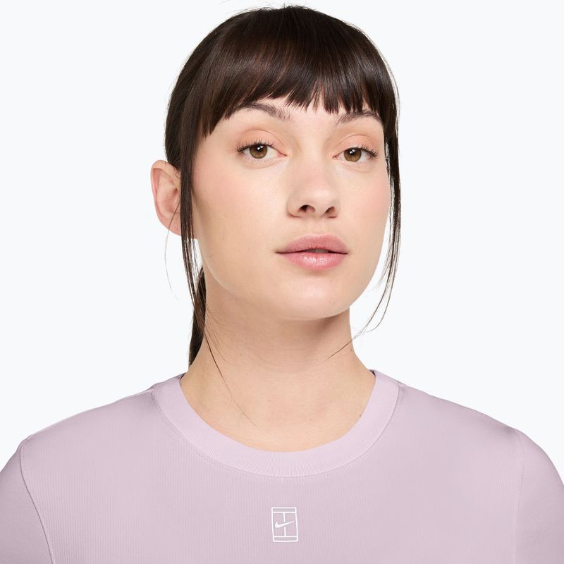 Női teniszpóló Nike Court Dri-Fit Advantage bleached lilac/white 3