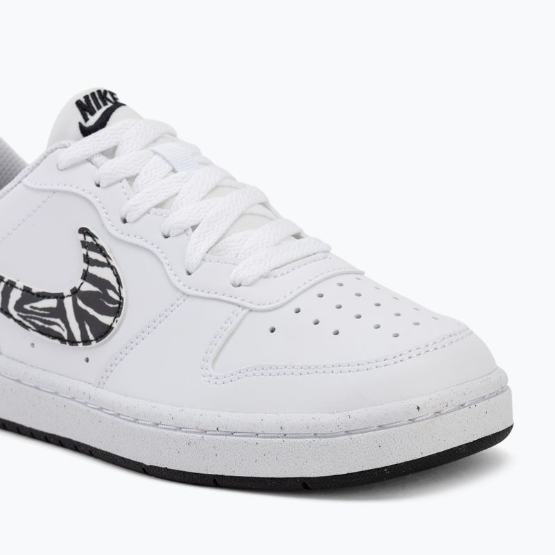 Nike Court Borough Low fehér/fekete cipő 7