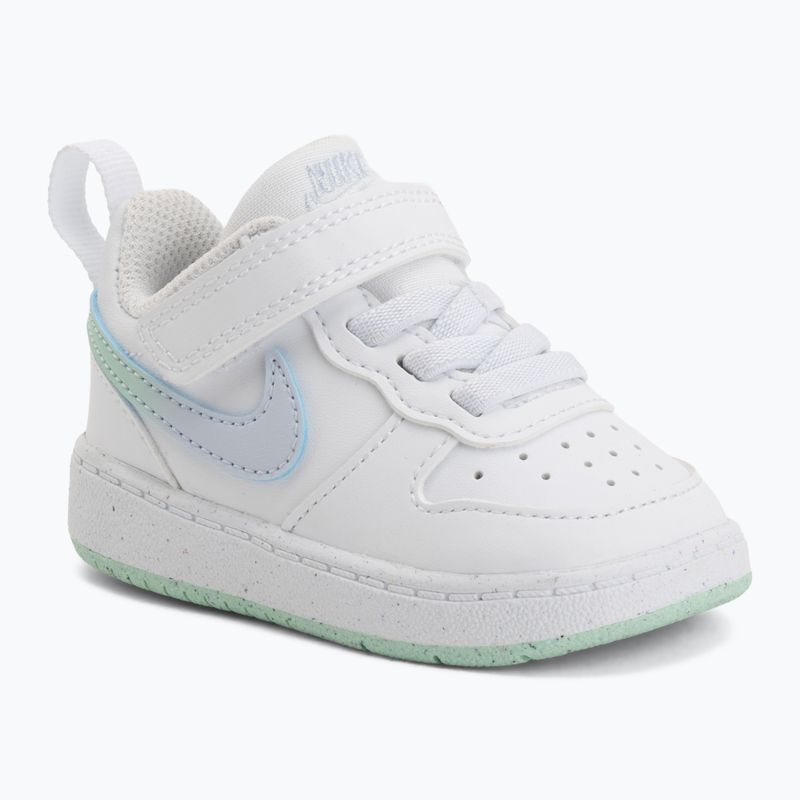 Gyermekcipő Nike Court Borough Low white/football grey/arctic green 6