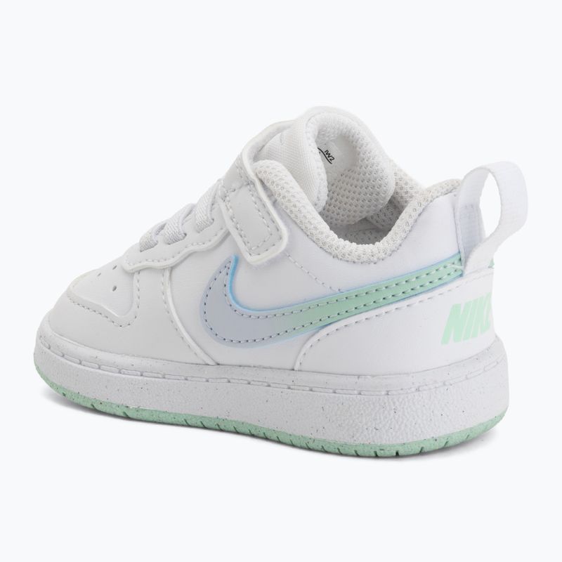 Gyermekcipő Nike Court Borough Low white/football grey/arctic green 8
