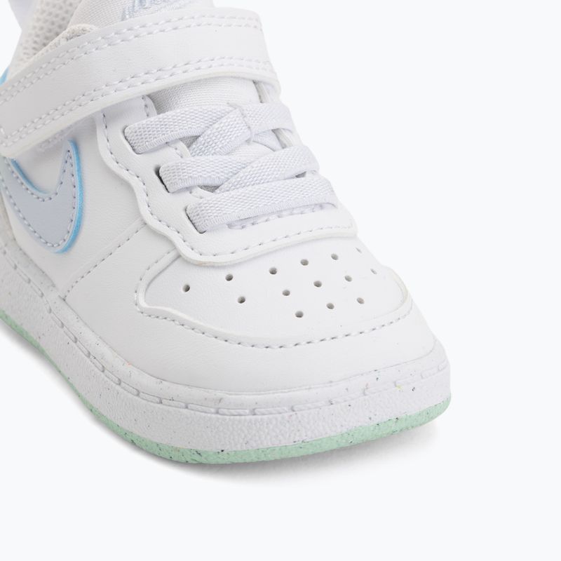 Gyermekcipő Nike Court Borough Low white/football grey/arctic green 12