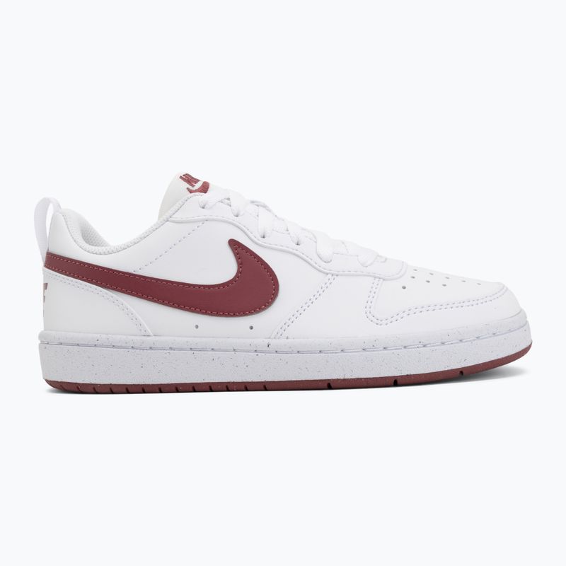 Gyermekcipő Nike Court Borough Low Recraft white/pink smoke 2