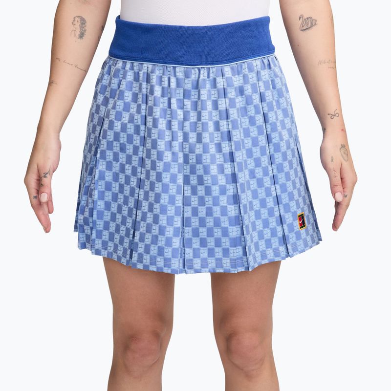 Teniszszoknya Nike Court Collection High-Waisted aluminum