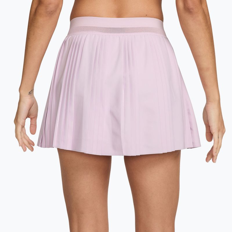 Teniszszoknya Nike Court Dri-Fit Advantage Pleated bleached lilac/white 2