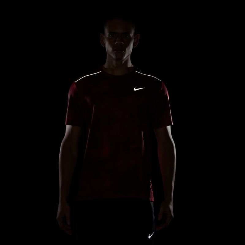 Férfi futó póló Nike Miler light crimson 7