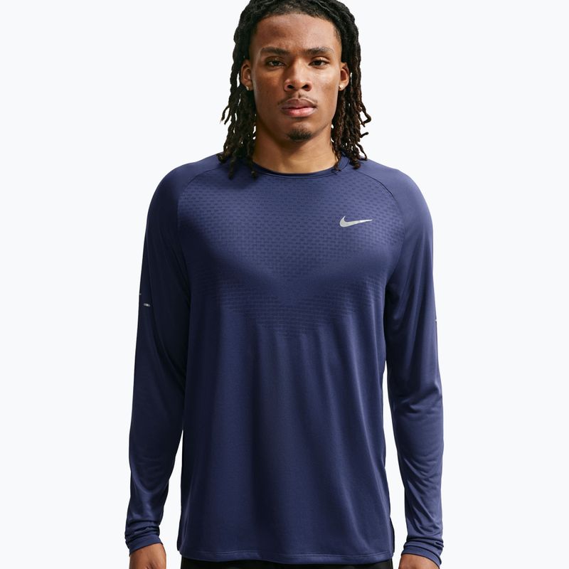 Férfi futó hosszú ujjú póló Nike Stride Dri-Fit ADV Midnight Navy 4