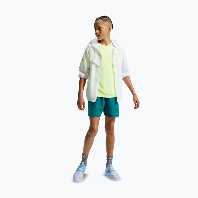 Gyerek rövidnadrág Nike Miler bright spruce/energy 2