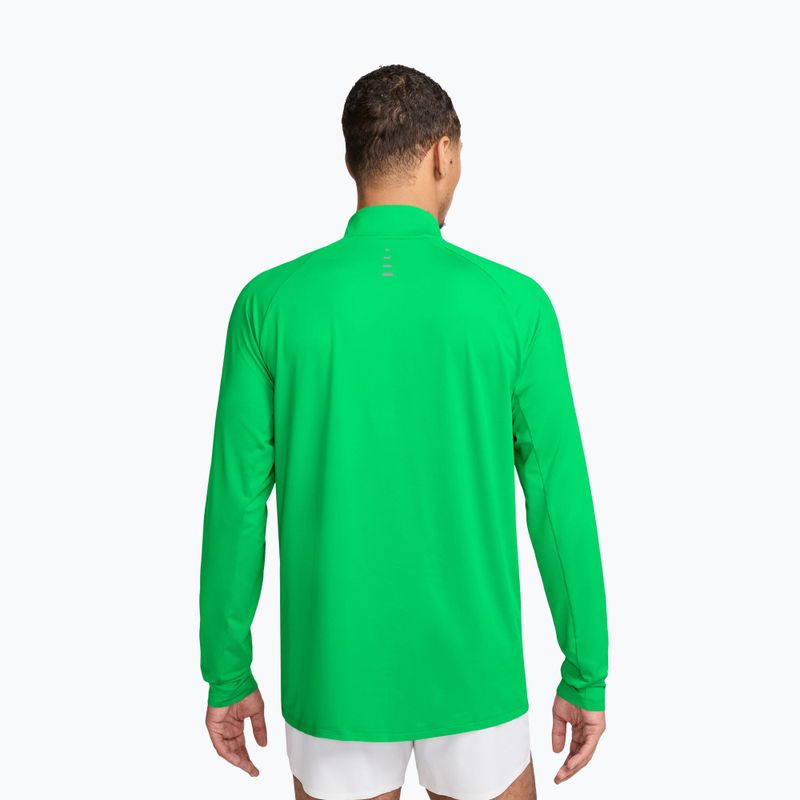 Férfi futópulóver Nike Stride 1/4 Zip Dri-Fit green spark 2