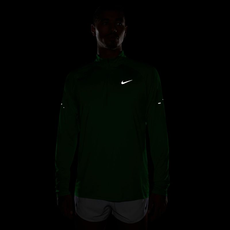 Férfi futópulóver Nike Stride 1/4 Zip Dri-Fit green spark 4