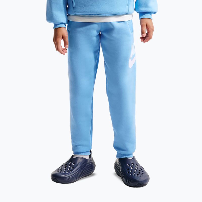 Gyerek nadrág Nike Club Fleece football blue/white 7
