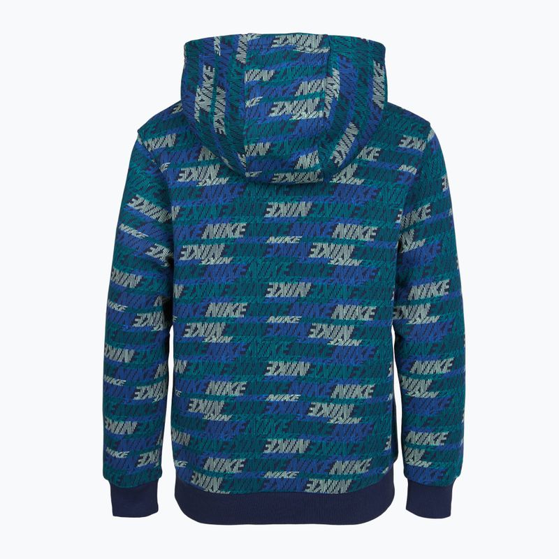 Gyerekpulóver Nike Sportswear Club Fleece bright spruce/midnight navy/game royal 2