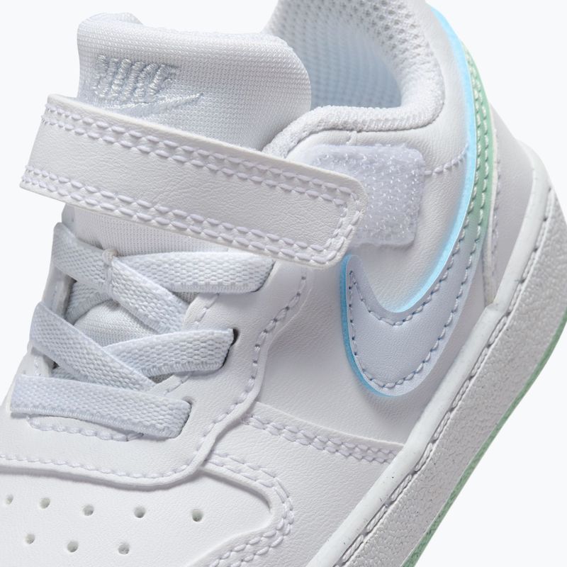 Gyermekcipő Nike Court Borough Low white/football grey/arctic green 5