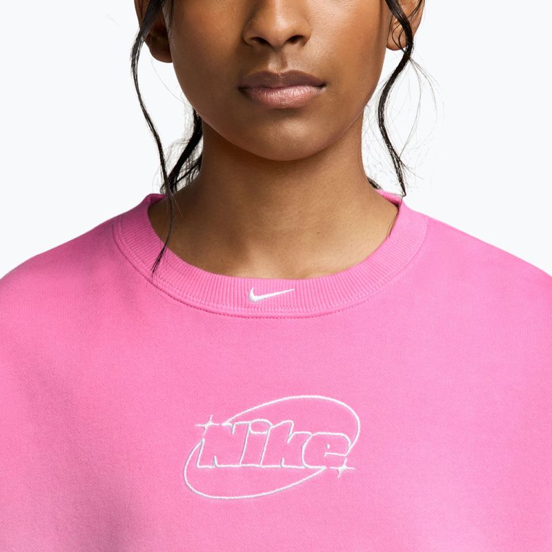 Gyerekpulóver Nike Sportswear Studio sail/playful pink/white 3