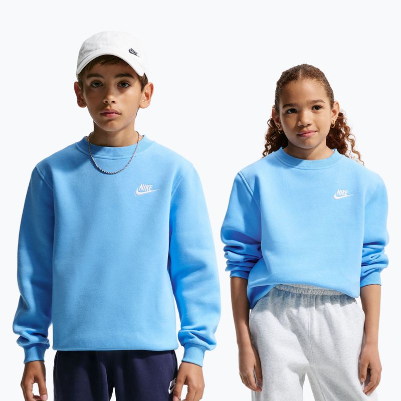 Gyerekpulóver Nike Sportswear Club Fleece football blue/white