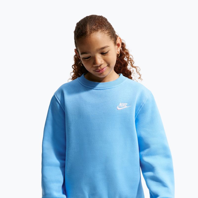 Gyerekpulóver Nike Sportswear Club Fleece football blue/white 3