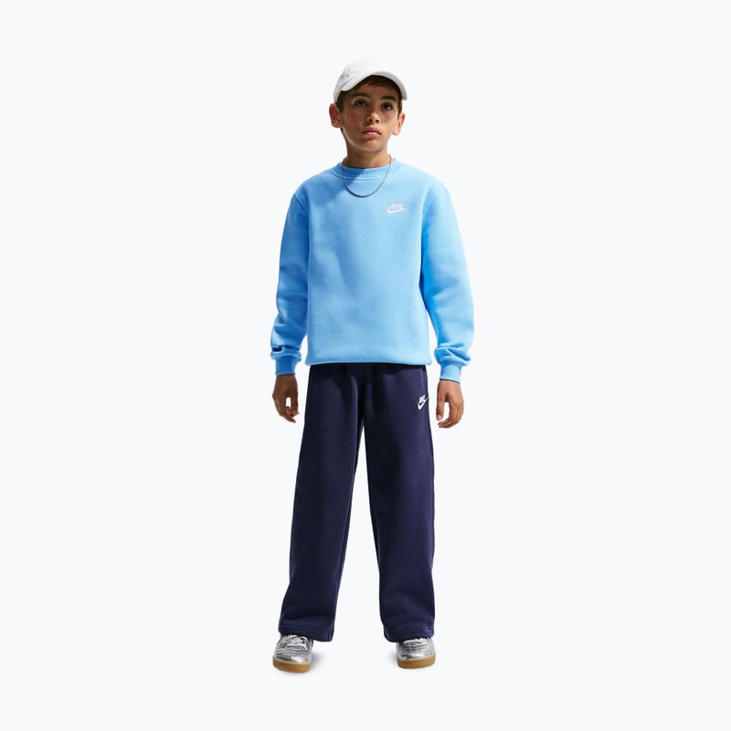 Gyerekpulóver Nike Sportswear Club Fleece football blue/white 5