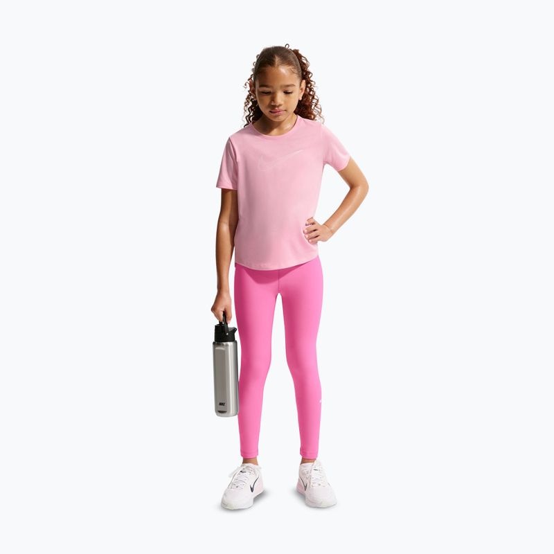 Gyerek leggingsek Nike One playful pink/white 2