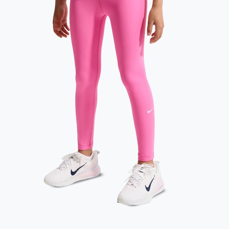 Gyerek leggingsek Nike One playful pink/white 5