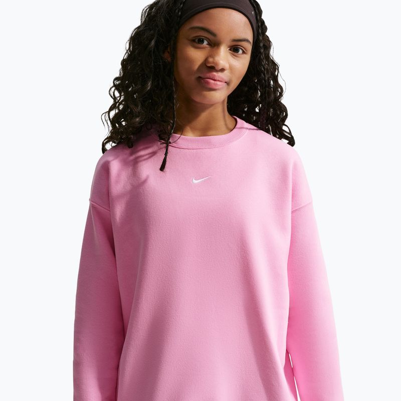 Gyerekpulóver Nike Sportswear Studio pink rise/white 4
