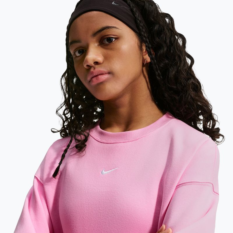 Gyerekpulóver Nike Sportswear Studio pink rise/white 6