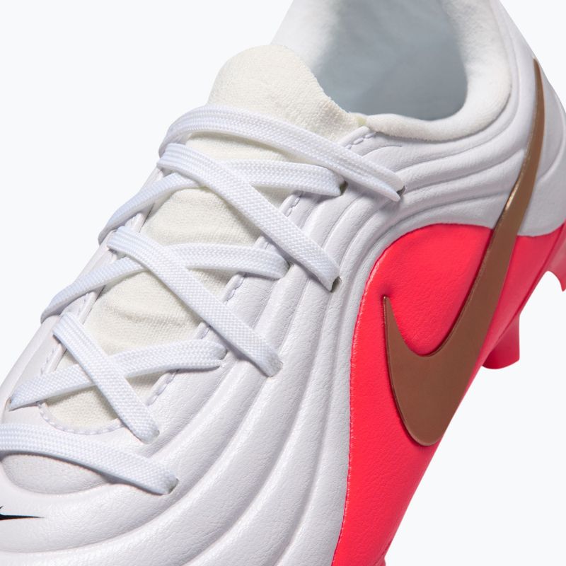Gyermek focicipők Nike Jr. Tiempo Maestro Academy white/bright crimson/blur 5