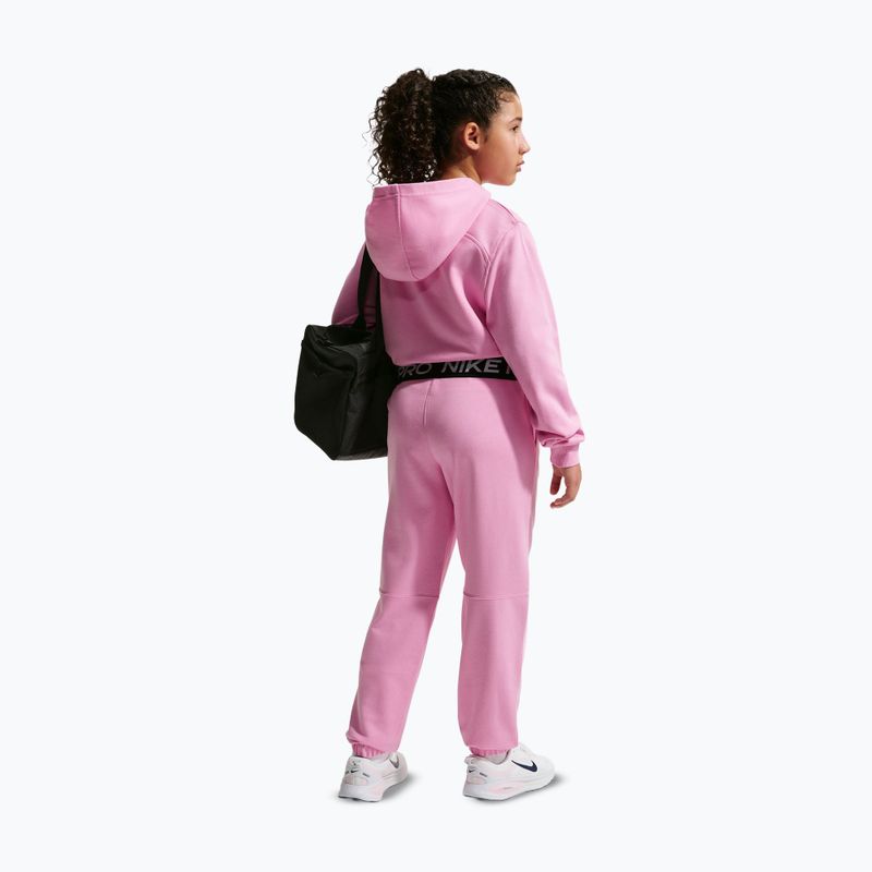 Gyerek nadrág Nike Pro Fleece pink rise/pink rise/black/white 2