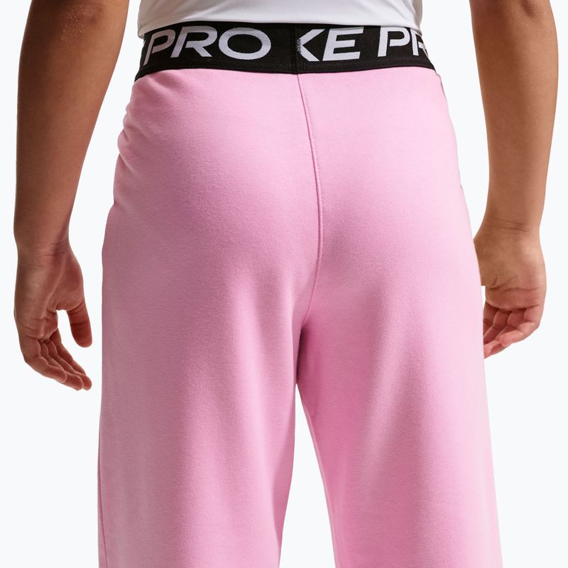 Gyerek nadrág Nike Pro Fleece pink rise/pink rise/black/white 4