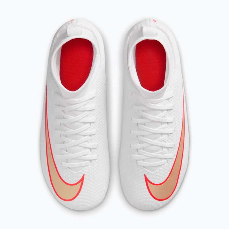 Gyermek focicipők Nike Jr. Mercurial Superfly 11 Club white/bright crimson/blur 3