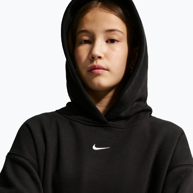 Gyerekpulóver Nike Sportswear Studio Fleece black/white 4
