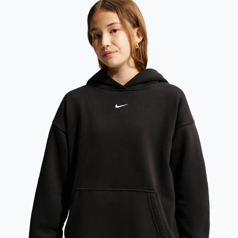 Gyerekpulóver Nike Sportswear Studio Fleece black/white 5