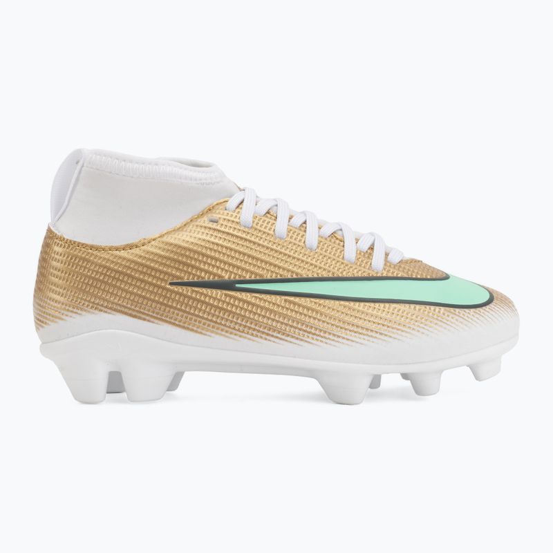 Gyermek focicipők Nike Jr. Mercurial Superfly 11 Club "Kylian Mbappé" metallic gold/green glow 2