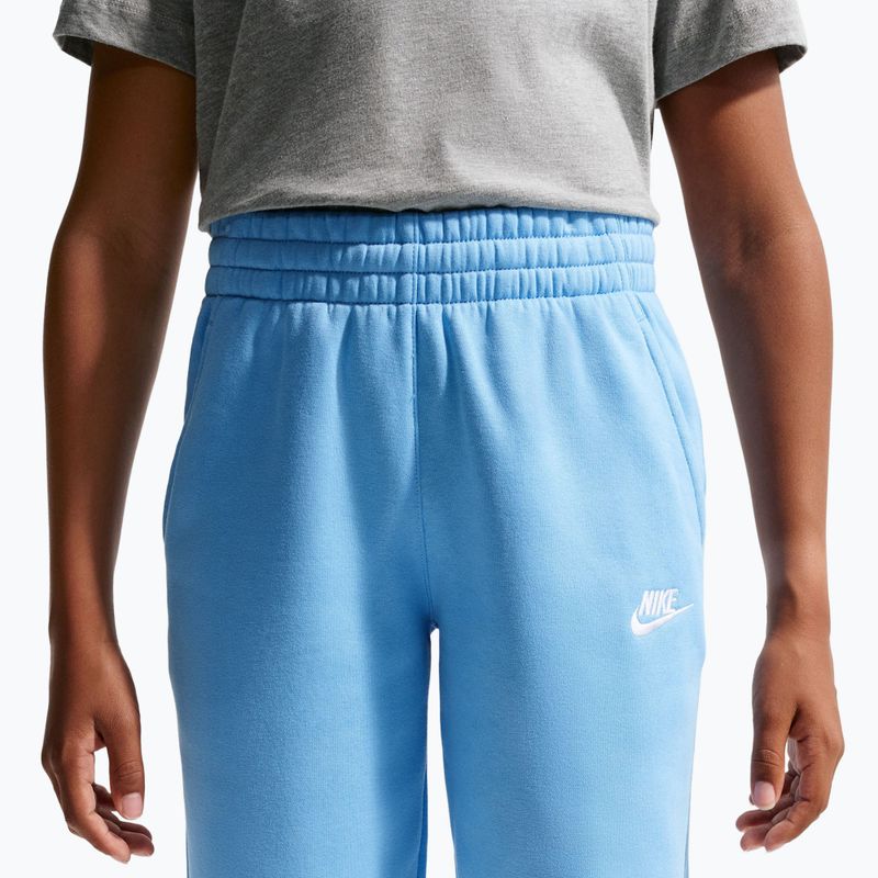 Gyerek nadrág Nike Sportswear Club Fleece football blue/white 5