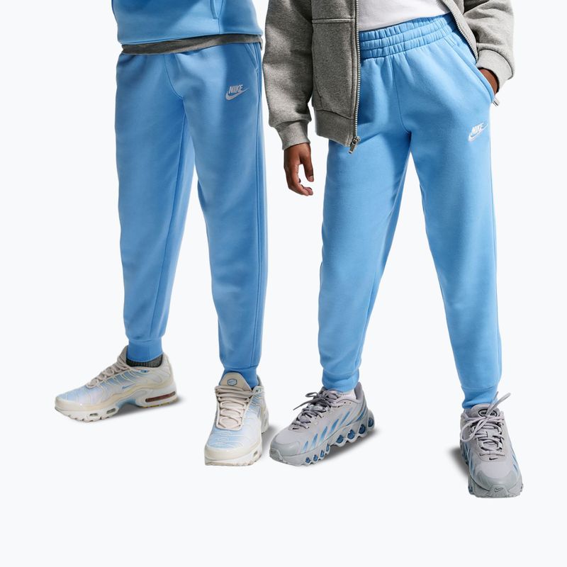 Gyerek nadrág Nike Sportswear Club Fleece football blue/white 10