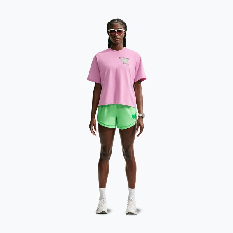 Női futó póló Nike Swift Dri-Fit pink rise/illusion green 2