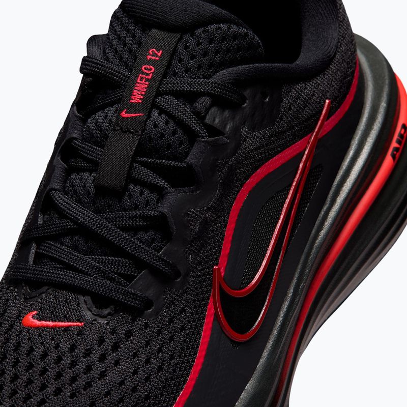 Nike Winflo 12 futócipő fekete/piros orbit/sötétszürke füst/szürke/fekete 12