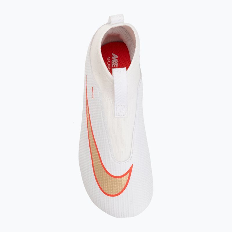 Gyermek focicipők Nike Jr. Mercurial Superfly 11 Academy white/bright crimson/blur 5