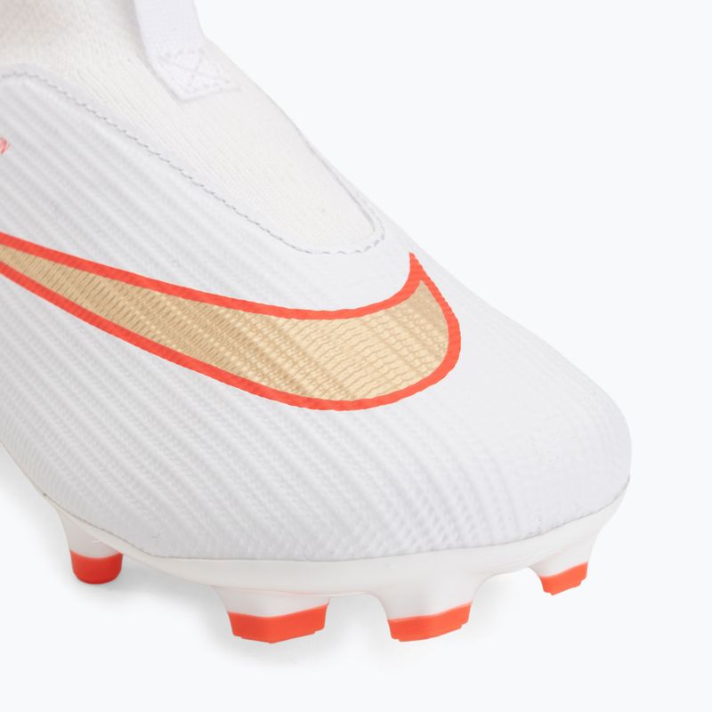 Gyermek focicipők Nike Jr. Mercurial Superfly 11 Academy white/bright crimson/blur 7