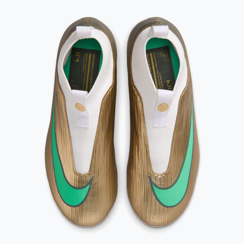 Gyermek focicipők Nike Jr. Mercurial Superfly 11 Academy "Kylian Mbappé" metallic gold/green glow 4